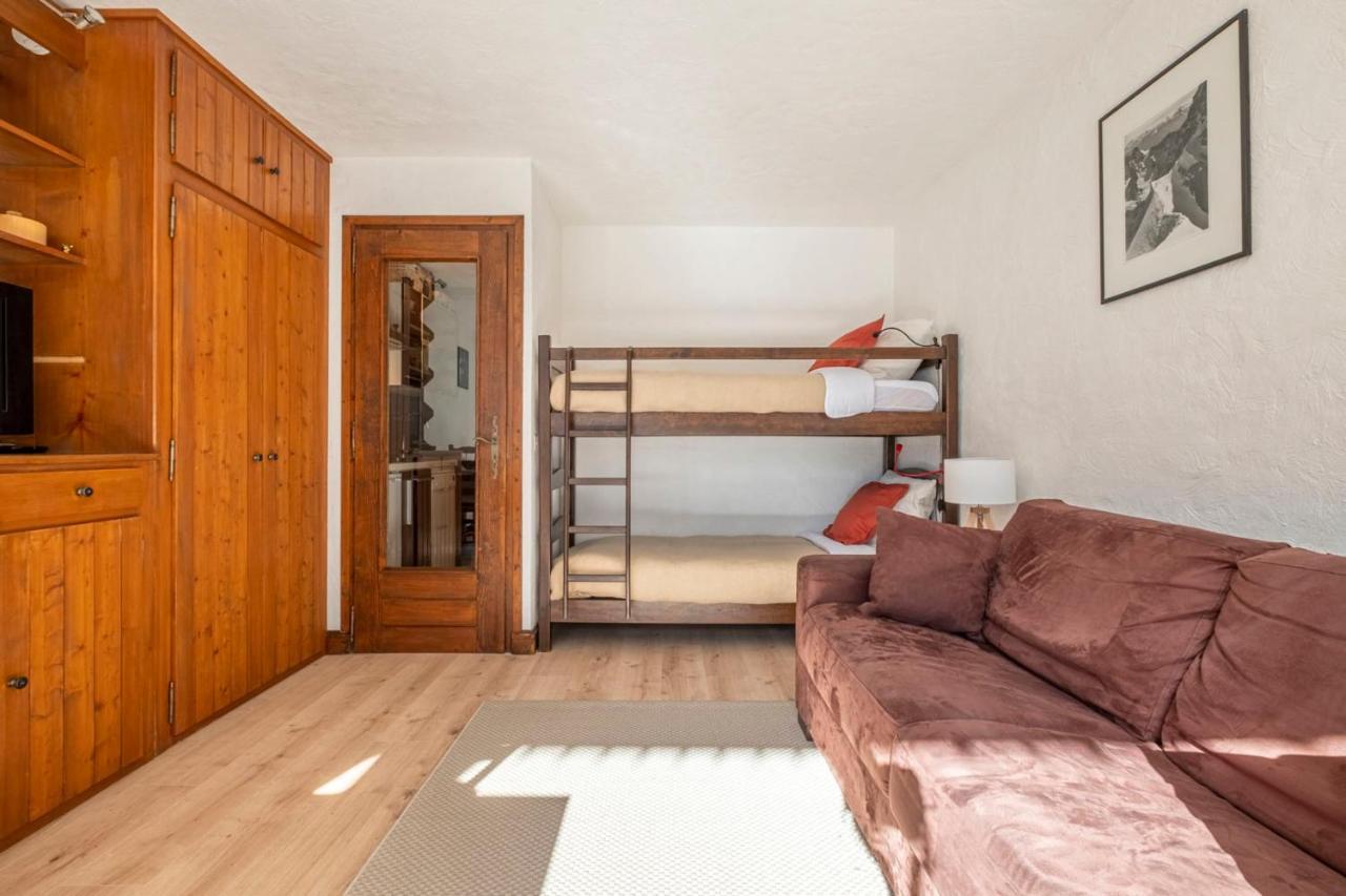 Nice Studio With Balcony In Chamonix Exteriér fotografie